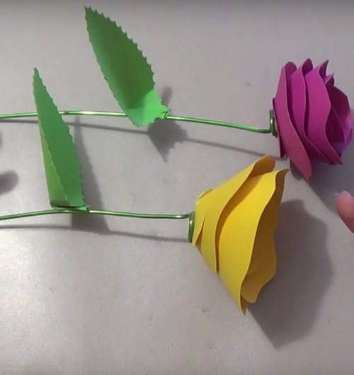Mazzo di Rose di Carta
